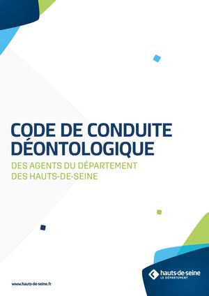Code De Conduite Déontologique Des Agents