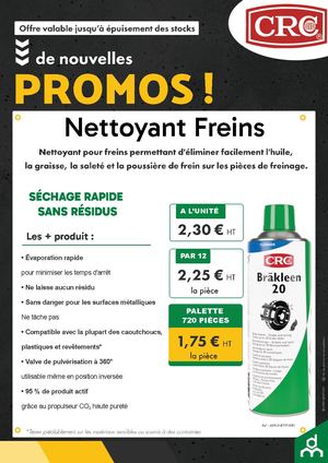Promo Nettoyant Freins 2026