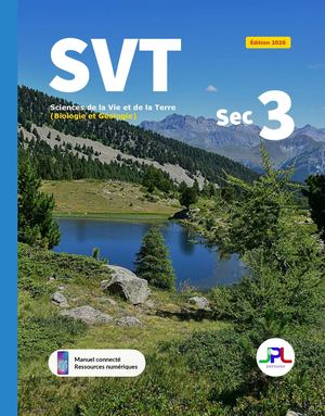 Extrait du manuel de SVT Secondaire 3, Éditions JPL