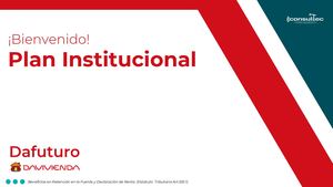 Presentación Plan Institucional Dafuturo