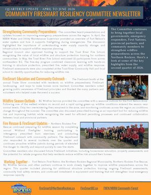 Community Fire Smart Resiliency Committee Newsletter 2026 Q2