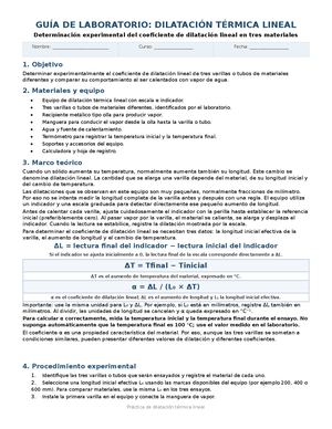 Dilatacion Lineal Coeficiente 3 Varillas