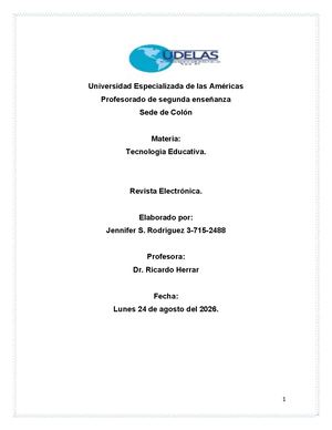 Tecnología Educativa.