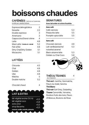 Menu septembre