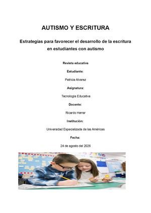 Autismo Y Escritura