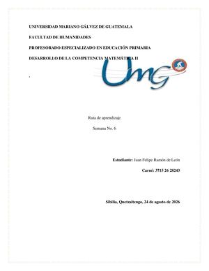 Competencia Matemática Ruta De Aprendizaje Juan Ramón
