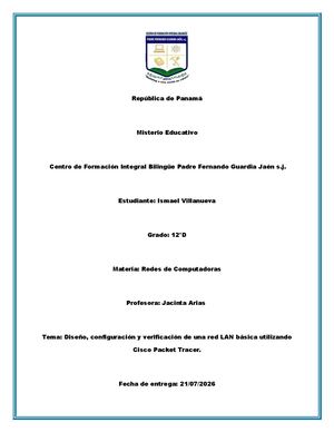 Informe De Redes Ismael Villanueva 12°d 1 Y 2 (1)