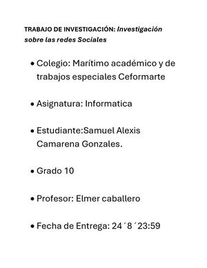 Investigación Sobre Las Redes Sociales