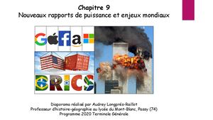 TERM G 9 Nouveaux Rapports De Puissance Et Enjeux Mondiaux