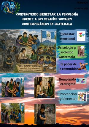 Construyendo El Bienestar La Psicología Frente A Los Desafíos Sociales Contemporáneos En Guatemala