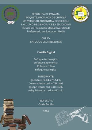 Cartilla Enfoques De Aprendizaje