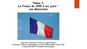 TERM TECHNO 3 La France De 1945 à Nos Jours Une Démocratie