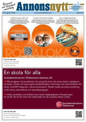 Annonsnytt V35 2026