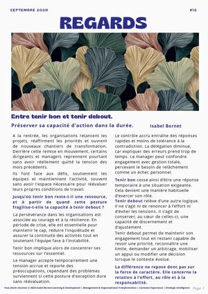 Newsletter Regards #12-Septembre 2026-Entre tenir bon et tenir debout