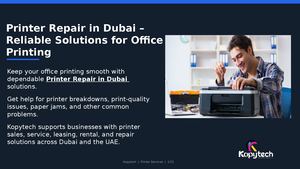 Printer Repair In Dubai Kopytech