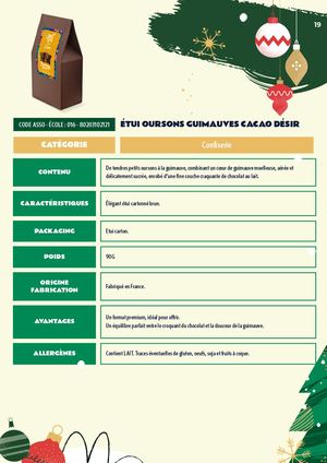 ÉTUI OURSONS GUIMAUVES CACAO DÉSIR