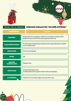 OURSONS GUIMAUVES “UN NOËL ÉTERNEL”.