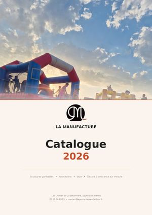 La Manufacture Catalogue 2026 2027