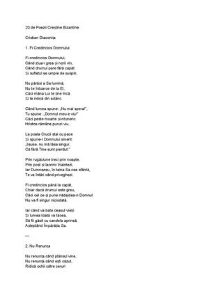 Poezii Creștine de Cristian Diaconița