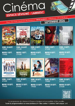 Affiche Cinema Septembre 2026