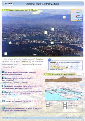 CG5 - 6e - Acticité 1- Habiter un littoral industrialo-portuaire : Yokohama
