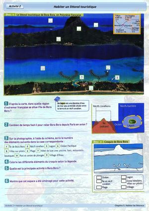 CG5 - 6e - Activité 2 - Habiter un littoral touristique : Bora Bora