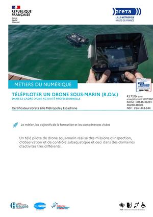 Glm Drone Telepiloter Un Drone Sous Marin