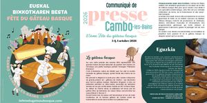 Communiqué De Presse Fête Du Gâteau Basque 2026