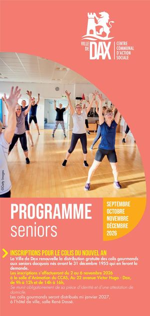 Programme Animations Séniors Sept Oct Nov Dec 2026 Calameo