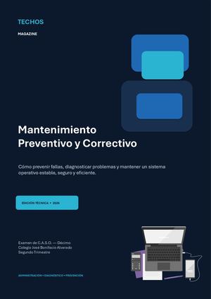 Revista Tech Os Mantenimiento Preventivo Correctivo