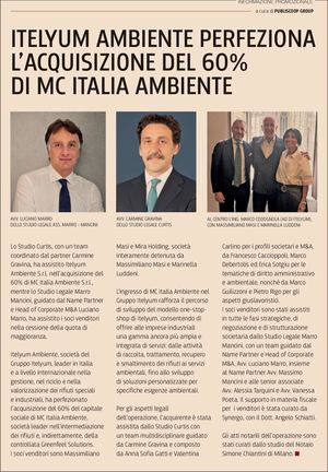 Studio Legale Associato Marro Mancini ne Il Sole 24 Ore 07.08.2026