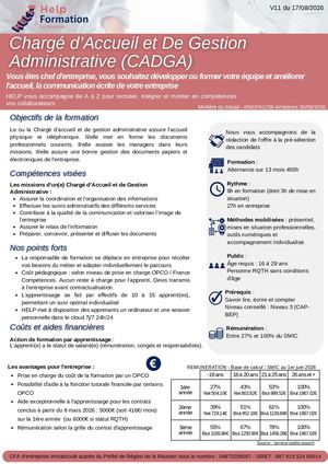 TP CHARGE D'ACCUEIL ET DE GESTION ADMINISTRATIVE - RNCP41239