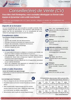 TP CONSEILLER DE VENTE - RNCP37098
