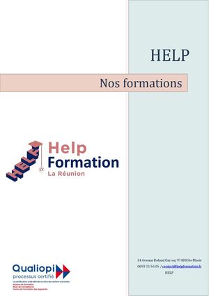 Catalogue HELP CFA ET OF