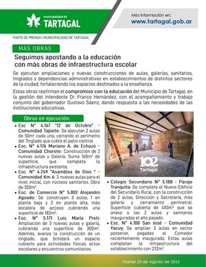 Partes de Prensa - 25/08/2026