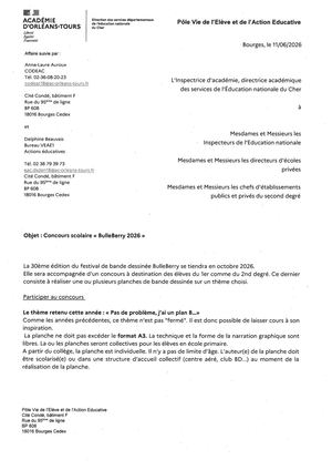 Adage Ciculaire Concours Scolaire Bulle Berry