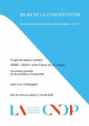 Bilan concertation préalable liaison Flavin - Le Lachet