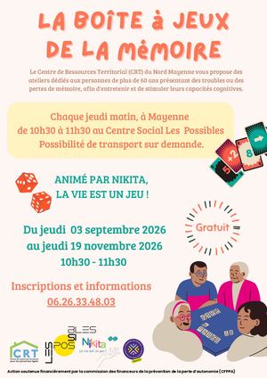 Flyer Boite à Jeux Mayenne 2026 Cycle 1