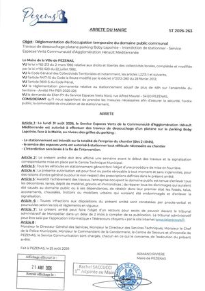 Arrêtés 25 08 2026
