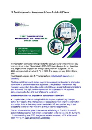 Compensation Management Software