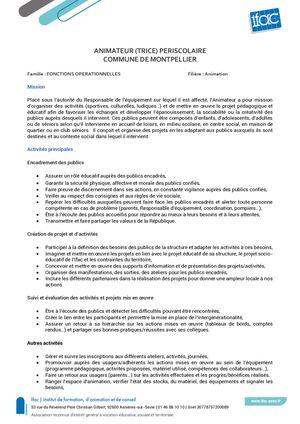 Animateur Trice 10h45 - CDD - Montpellier