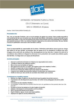 Infirmier Ière Puériculteur Trice - CDI - Nimes