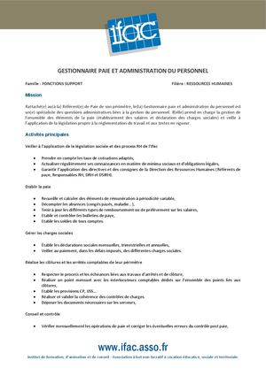 Gestionnaire De Paie ADP  H F CDI -Asnières