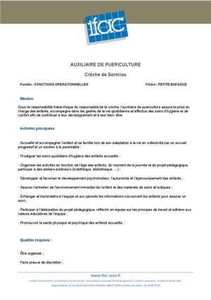 Auxiliaire De Puériculture F H - CDI - Marseille 9ème