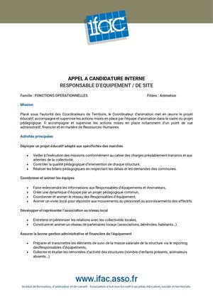 Responsable D'equipement De Site H F -CDI -Peynier