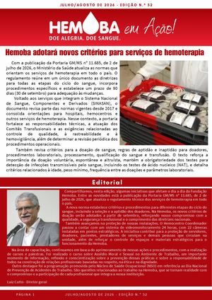 Hemoba em Ação Julho/Agosto 2026