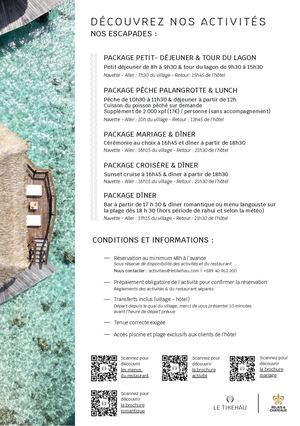 Le Tikehau - Package Activités FR