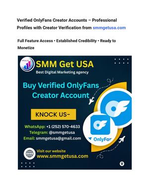 Verified Only Fans Creator Accounts – Professional Profiles With Creator Verification From Smmgetusa Com