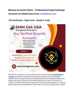 Binance Accounts Online – Professional Crypto Exchange Accounts For Global Users From Smmgetusa Com