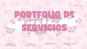 Pink White Sweet Floral Creative Portfolio Presentation